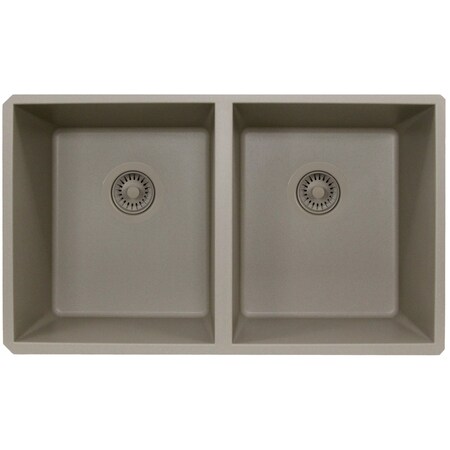 Nantucket Sinks Basket Strainer Kitchen Drain For Granite Composite Sinks Truffle 3.5KD-GCTR
